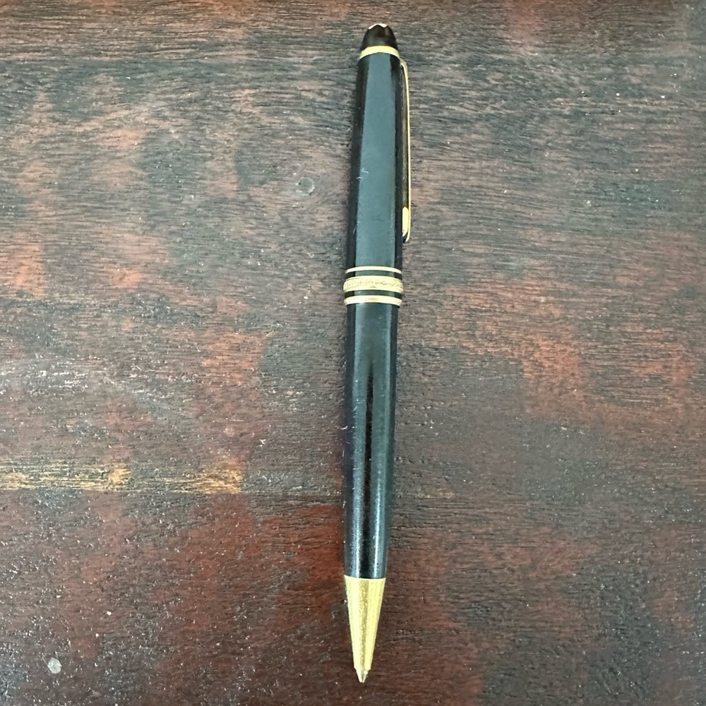 Authentic Mont Blanc 165-Meisterstuck Classique Gold ballpoint Pencil